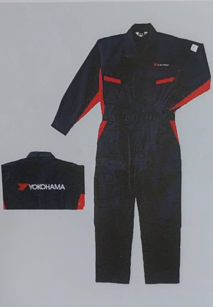 入手困難 LLサイズ ヨコハマタイヤ YOKOHAMA 作業服 メカニックツナギ 美品 《レア・貴重》《人気モデル 》【ヨコハマタイヤ・YOKOHAMA